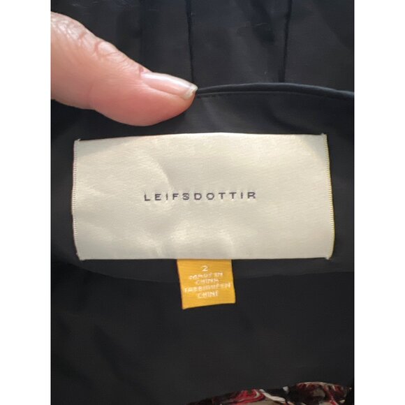 Liefsdottir Black Skirt Roses on the bottom Size 2 - Picture 3 of 4